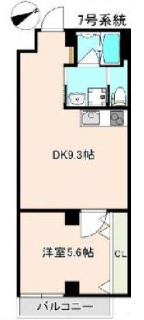 ソフィア墨染駅前(1LDK/4階)の間取り写真