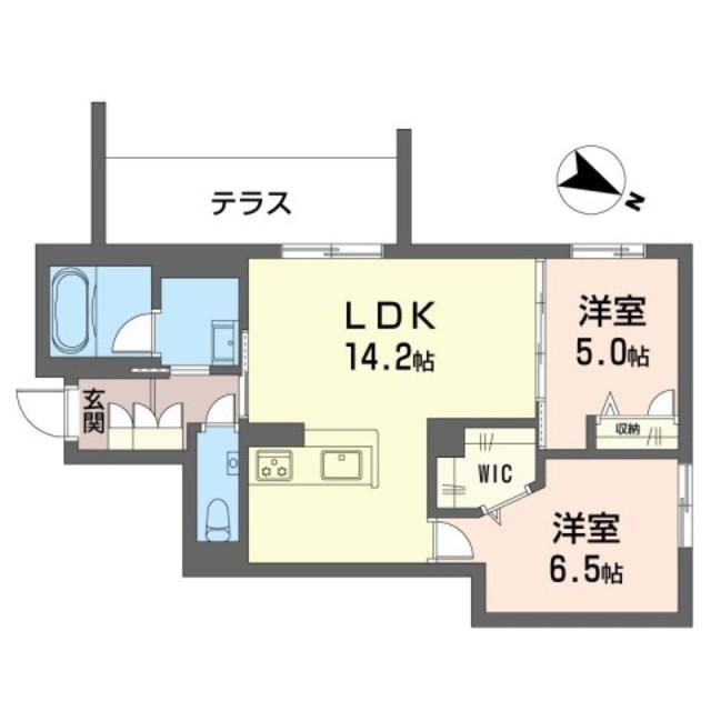 フォレスト(2LDK/1階)の間取り写真