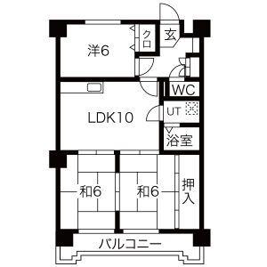 元町ヒルズ(3LDK/4階)の間取り写真