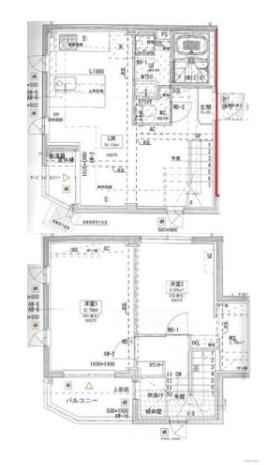 ダリア横浜(2LDK/4階)の間取り写真