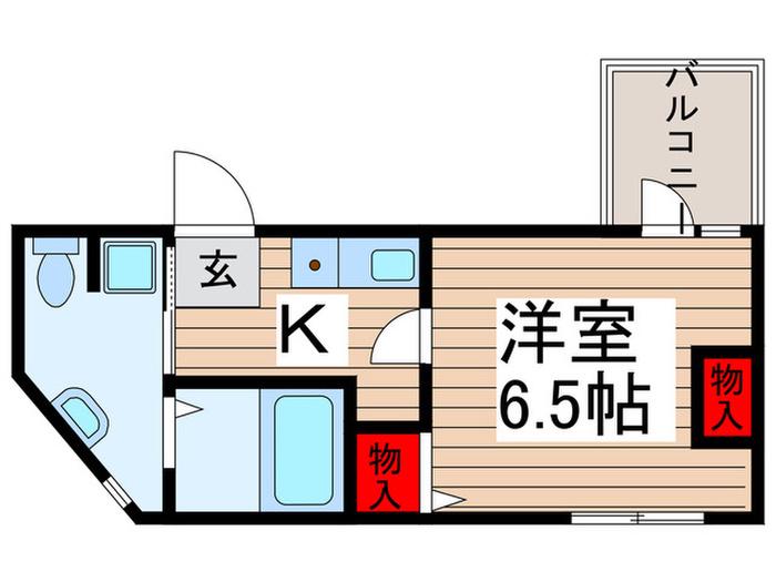 スコレータムラマII(ワンルーム/4階)の間取り写真