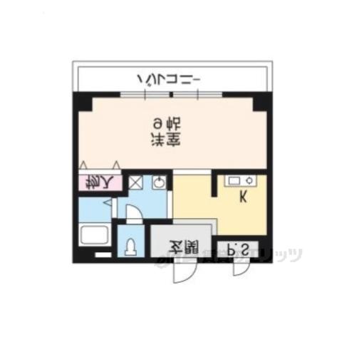 シティパル(1K/2階)の間取り写真