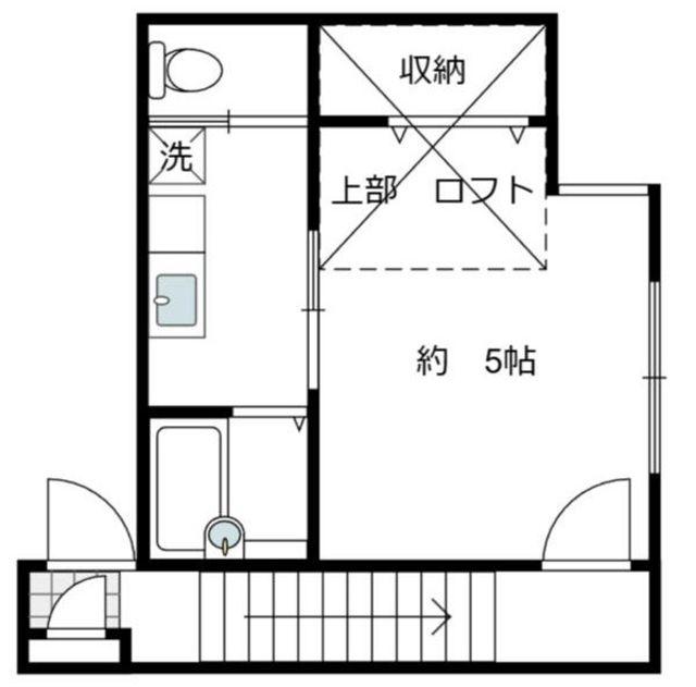 ステージ下井草(1K/2階)の間取り写真