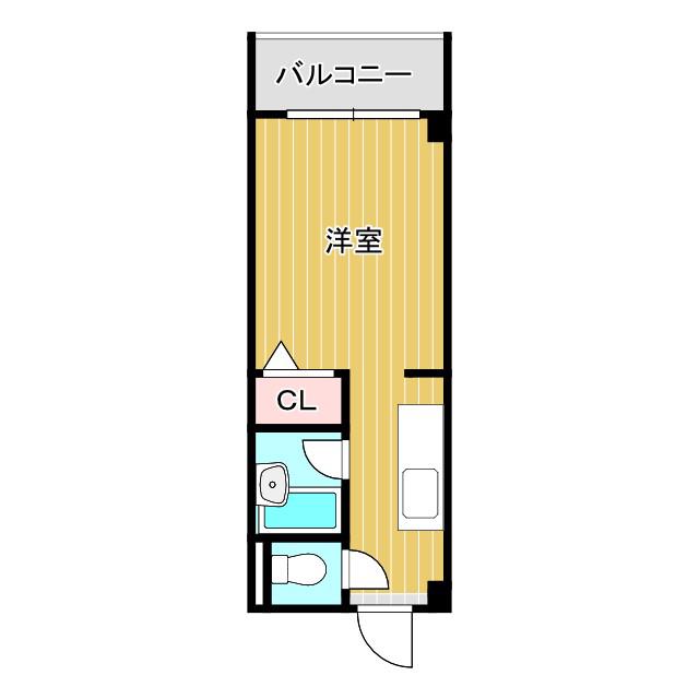シティライフエステート難波南(1K/12階)の間取り写真