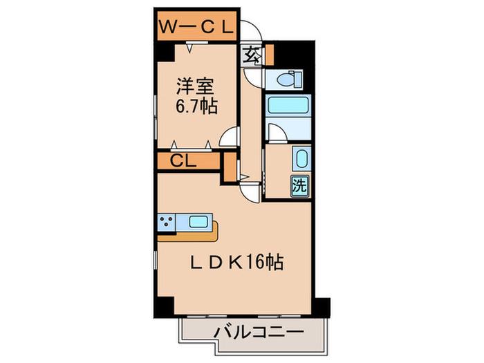 K・VILLAGE(1LDK/6階)の間取り写真