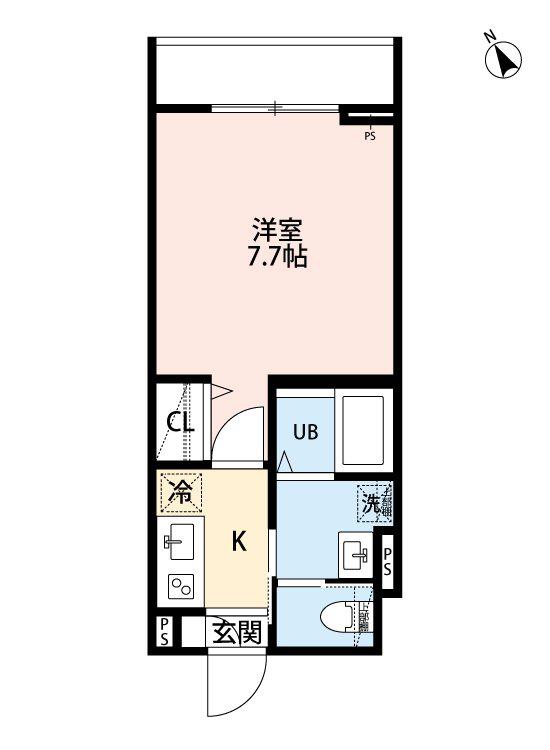 ROBOT HOME 南千住(1K/1階)の間取り写真