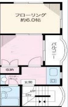 TCRE田園調布南(1LDK/2階)の間取り写真