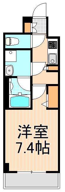 メインステージ北千住VII(1K/8階)の間取り写真