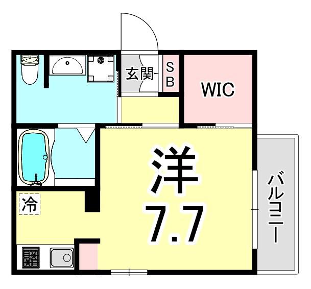 ブルーメゾンII(ワンルーム/1階)の間取り写真