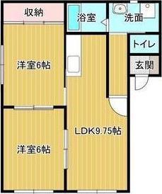 FOREST.A(2LDK/1階)の間取り写真