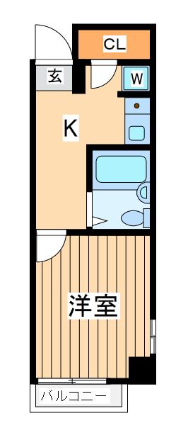 アネックス大和(1K/2階)の間取り写真
