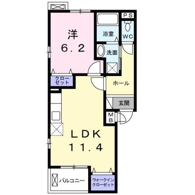 グラン バニア(1LDK/3階)の間取り写真