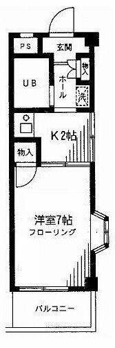 コモクレッセ(1K/3階)の間取り写真