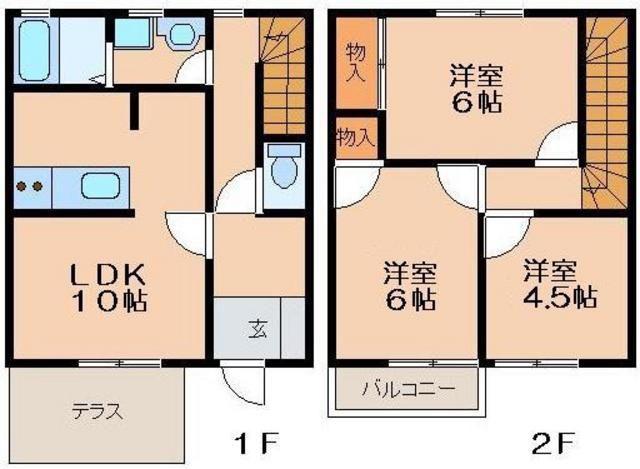 ガーデンヒルズ(3LDK/1階)の間取り写真