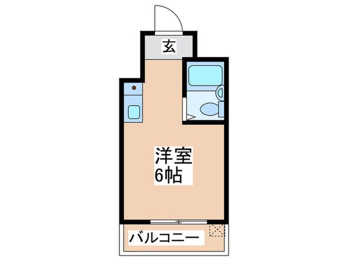 コスナーマンション(ワンルーム/6階)の間取り写真