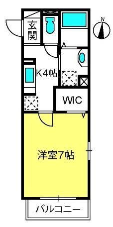 サンベルテ菅沼I(1K/1階)の間取り写真