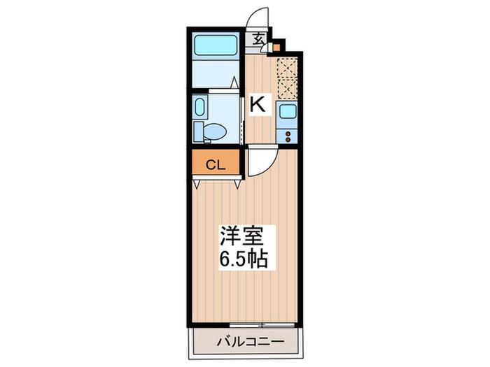 グランベール吉祥寺(1K/2階)の間取り写真