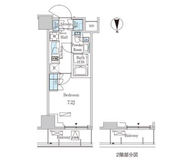 パークアクシス池袋(1K/5階)の間取り写真