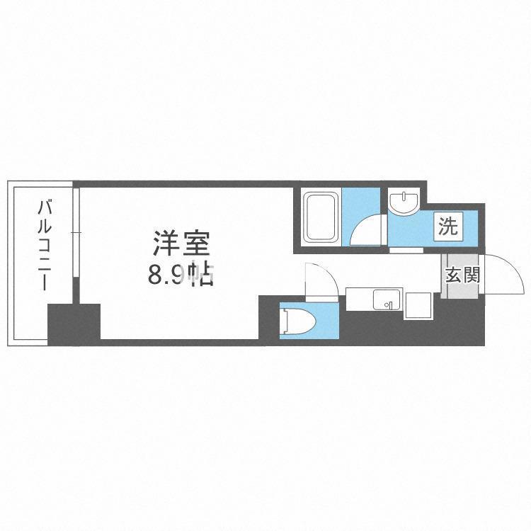 エヌレジデンス新今宮(ワンルーム/5階)の間取り写真