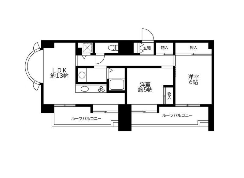 ラ・クレッツ小豆沢(2LDK/6階)の間取り写真