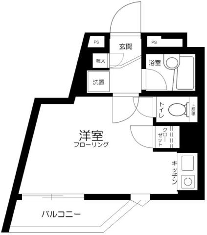 サンテミリオン笹塚(1K/5階)の間取り写真