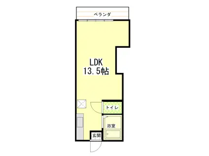 プラザイン脚折(2DK/2階)の間取り写真