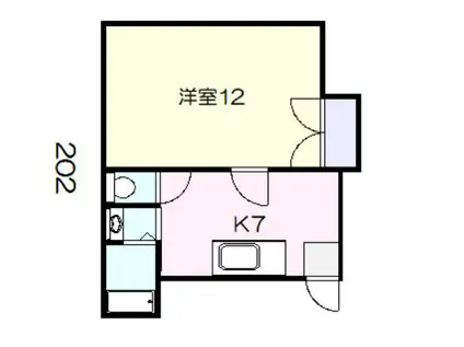 アーバンレジデンス(1K/2階)の間取り写真