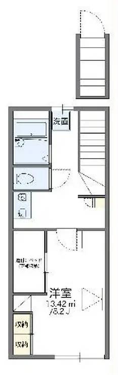 レオパレスグリーンオアシス 2階階 間取り