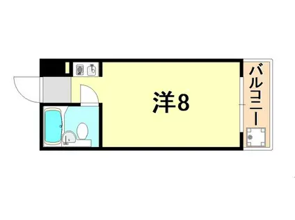 シンプルライフ千代が丘(ワンルーム/2階)の間取り写真