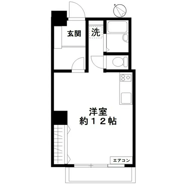 かすがマンション初台 1階階 間取り