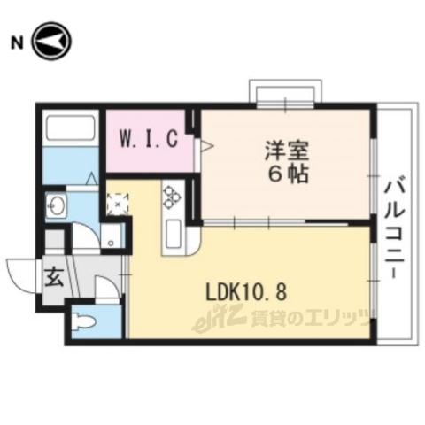 エーベル音戸山(1LDK/2階)の間取り写真