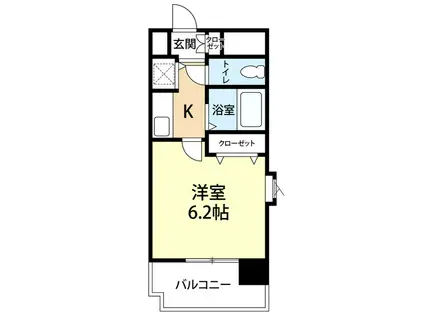 ライオンズマンション博多駅南第3 1102号(1K/11階)の間取り写真