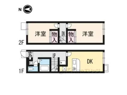 レオパレス浪漫2000(2DK/1階)の間取り写真