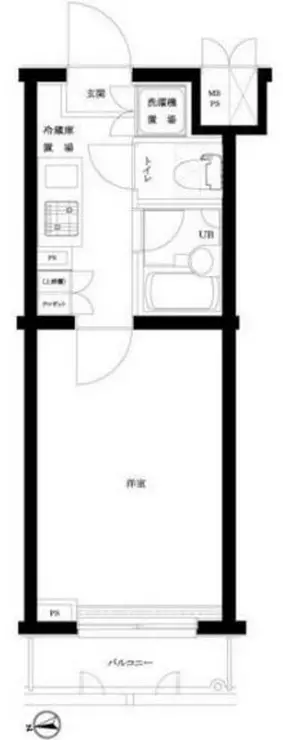 ルーブル中野弥生町 2階階 間取り