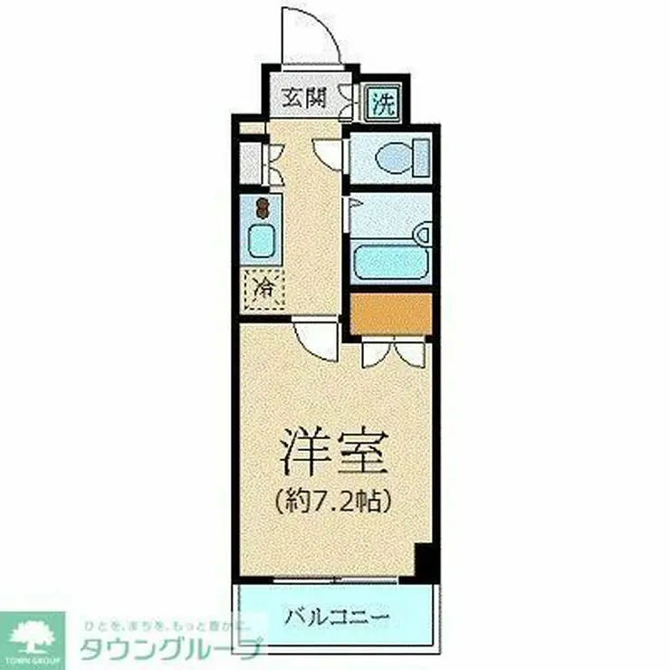 パレステュディオ新宿パークサイド 3階階 間取り