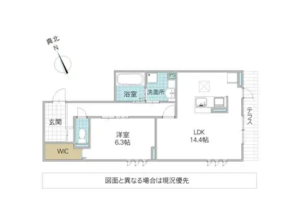 DS LIEN A A号地(1LDK/1階)の間取り写真