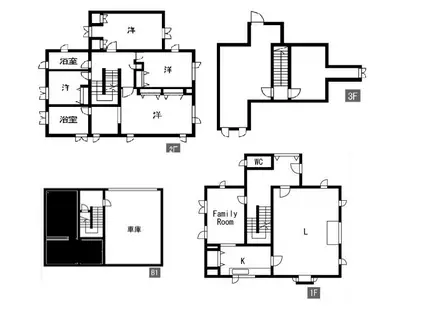 GARA東山(5LDK/B1階)の間取り写真