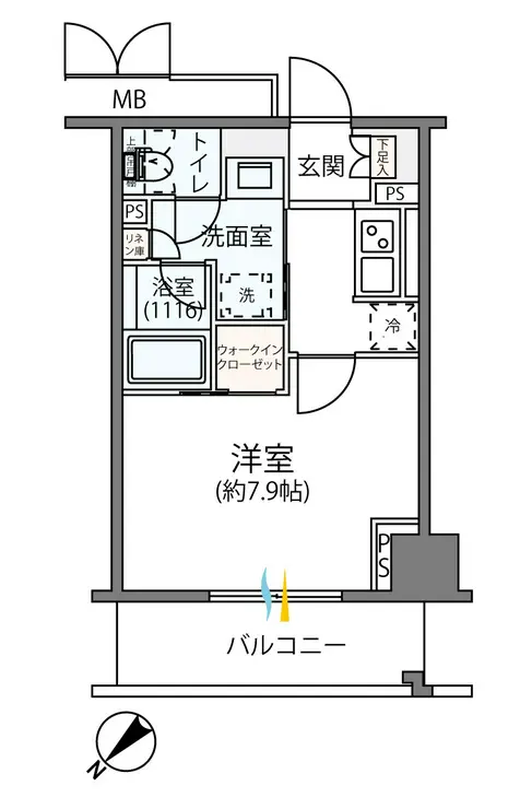 リージア海老名ビナフロント 10階階 間取り