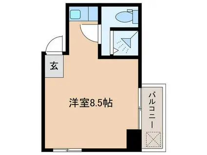 アイビー新大塚(ワンルーム/2階)の間取り写真