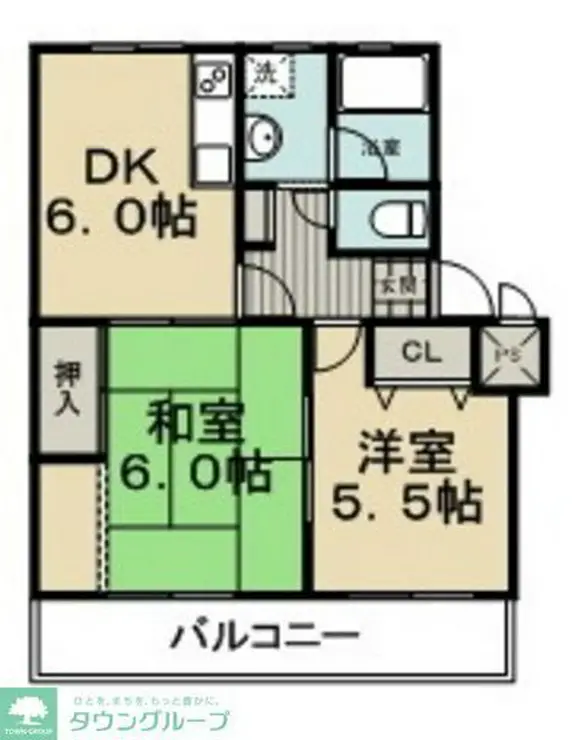 サニーヴィラ 3階階 間取り