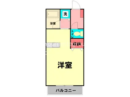 ジュエル湘南(ワンルーム/1階)の間取り写真