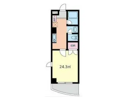 アンクレージュ(1K/2階)の間取り写真