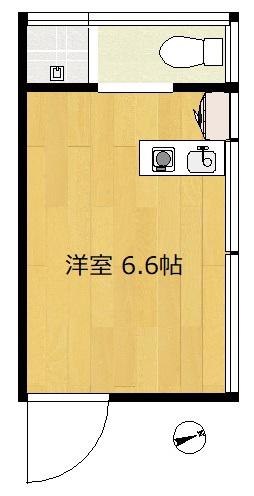 FM21825(ワンルーム/3階)の間取り写真