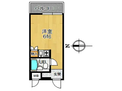 デイアリックス広畑(ワンルーム/8階)の間取り写真