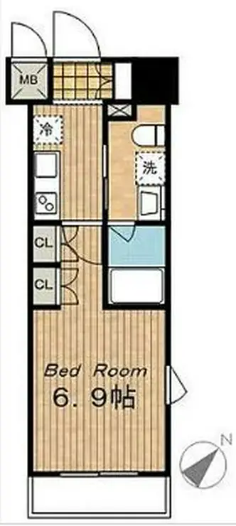 エミネンス高輪台 6階階 間取り
