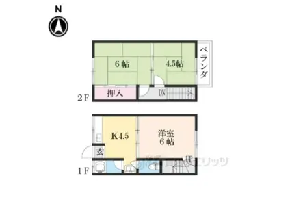 スタイル土師2(3DK/1階)の間取り写真
