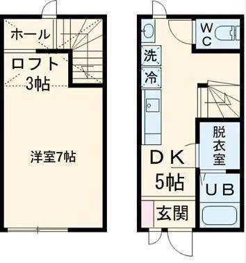 ヴォールデア田主丸(1DK/1階)の間取り写真