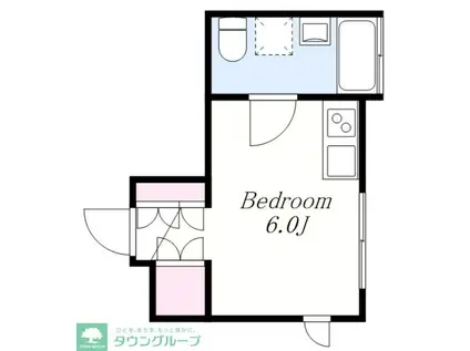 馬込レジデンス(ワンルーム/2階)の間取り写真