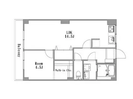 第5上野ビル(1LDK/3階)の間取り写真