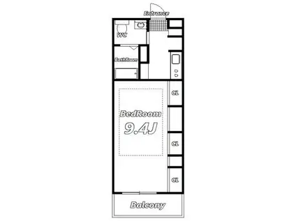 リブリ・フェニックス(1K/2階)の間取り写真